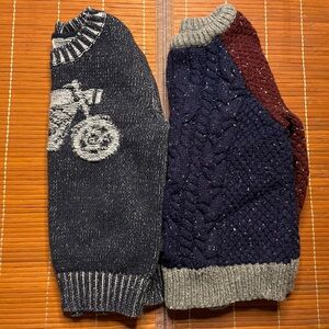 LOT OF 2 Toddler Boys Holiday Sweaters Gymboree Cat And Jack 18 Months